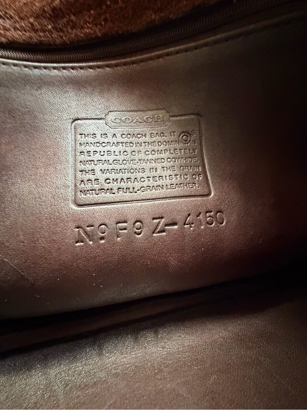 Vintage Coach Fletcher 4150 Brown Leather Crossbody Bag - Picture 14 of 15